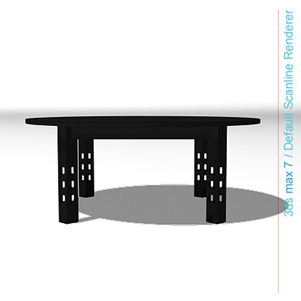 charles rennie table 3d model - GSA Table by lajhar
