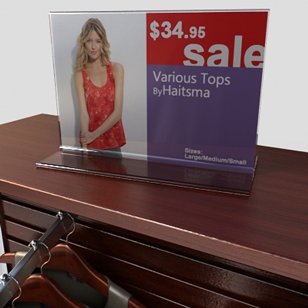 3d women blouse display model - blouses 4 display by monkeyodoom