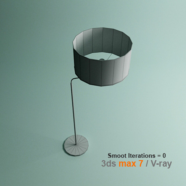 modern standing lamp 3d 3ds - massive standing lamp by lajhar