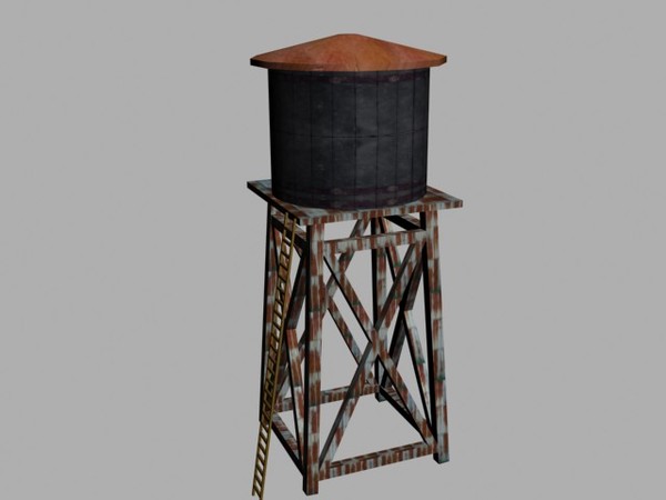 water tower 3d max - water tower1.max by Animation Anchor Line
