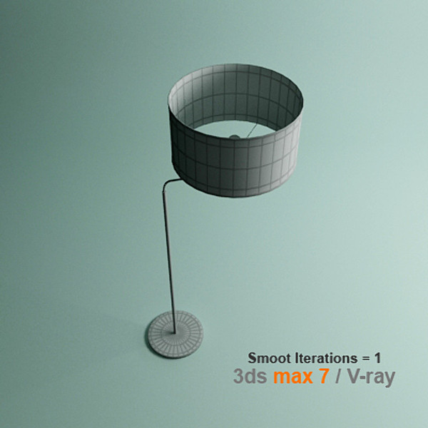 modern standing lamp 3d 3ds - massive standing lamp by lajhar