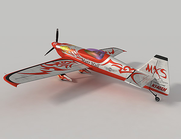 mxs-r acrobatic aircraft mxs 3d model - MXS-R acrobatic aircraft by alienpioneer