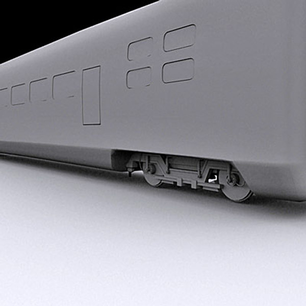 wagon passanger 3d 3ds - Passanger wagon II by QLEE