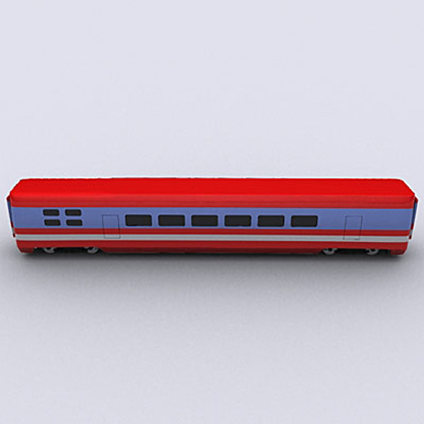 wagon passanger 3d 3ds - Passanger wagon II by QLEE