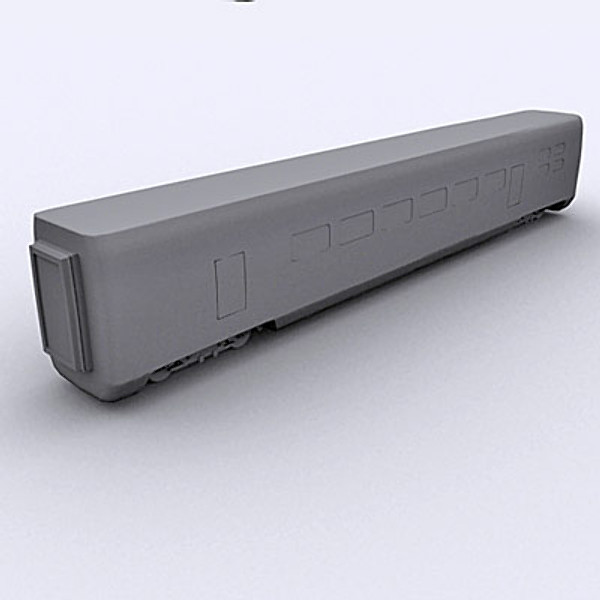 wagon passanger 3d 3ds - Passanger wagon II by QLEE