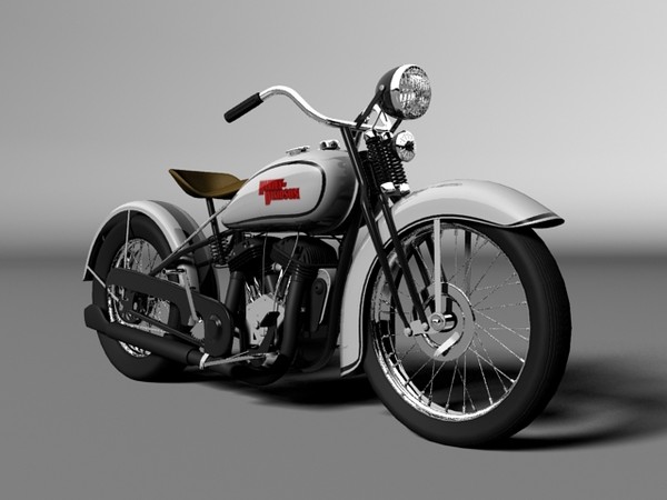 3ds max harley davidson vl - Harley-Davidson VL 1934 by Gonzo_3d