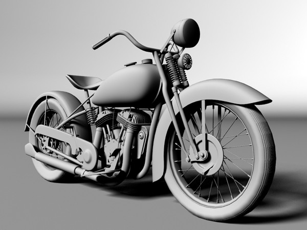 3ds max harley davidson vl - Harley-Davidson VL 1934 by Gonzo_3d