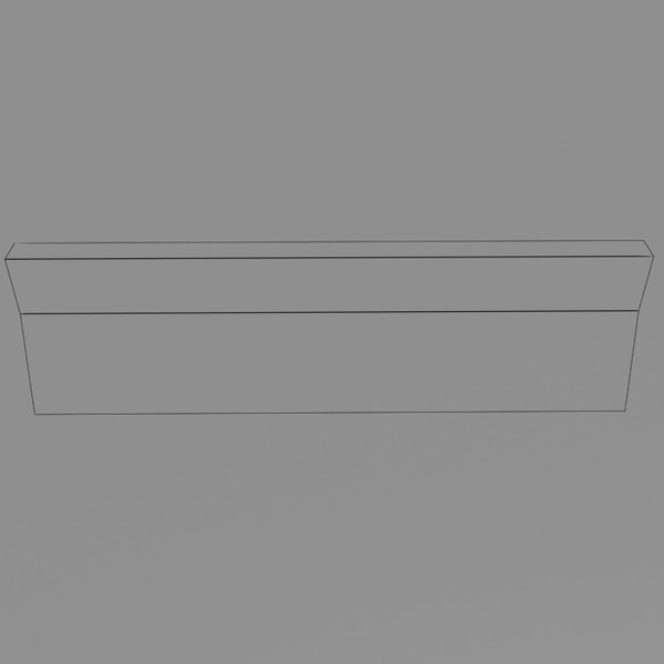 3d model concrete barrier polys - Low Poly Cement Barrier by Game Model Creations