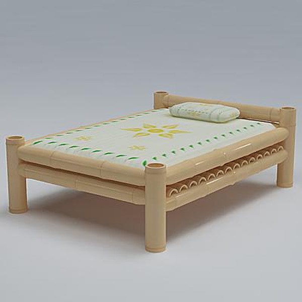 bamboo cot lwo - Bamboo Cot_01 by sabah_au