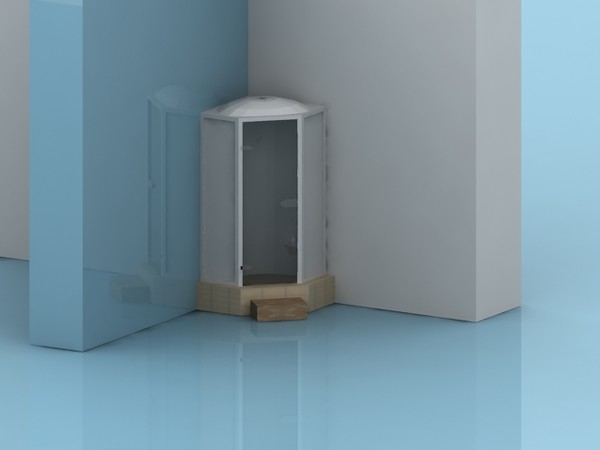 3d model shower cabin - dusakabin.max by 3dmediatech