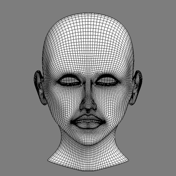 basic female head max - BasicHead_Female by vitamin_e