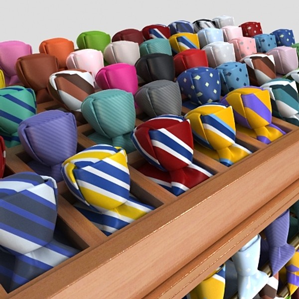 tie display rack 3d 3ds - tie display rack by monkeyodoom