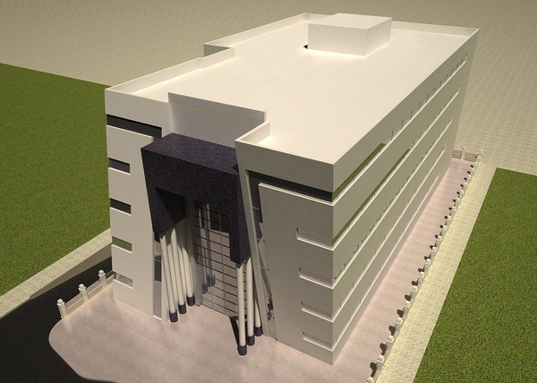 3d exterior mall building - Mall building by Ralf128