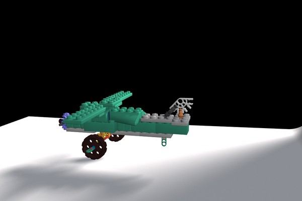 3d model knex lego pieces plane - Knex_lego plane by xaritor