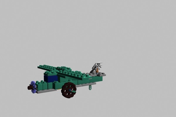 3d model knex lego pieces plane - Knex_lego plane by xaritor