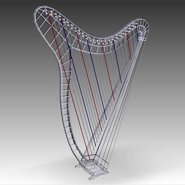 free obj model harp - Harp by mostlysquare