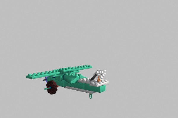 3d model knex lego pieces plane - Knex_lego plane by xaritor