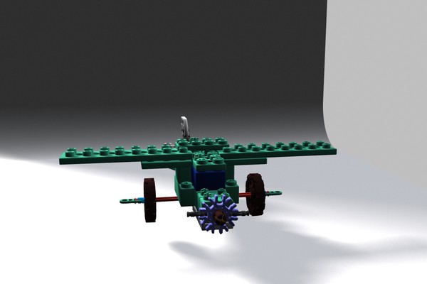 3d model knex lego pieces plane - Knex_lego plane by xaritor