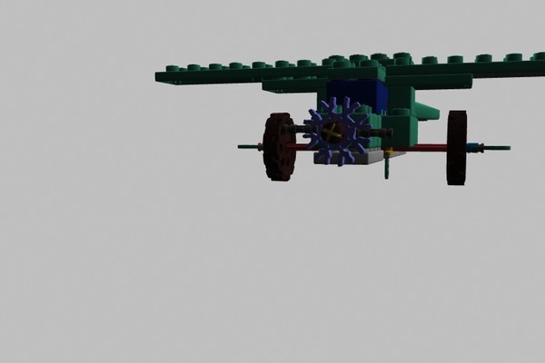 3d model knex lego pieces plane - Knex_lego plane by xaritor
