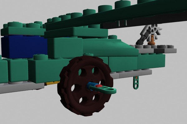 3d model knex lego pieces plane - Knex_lego plane by xaritor