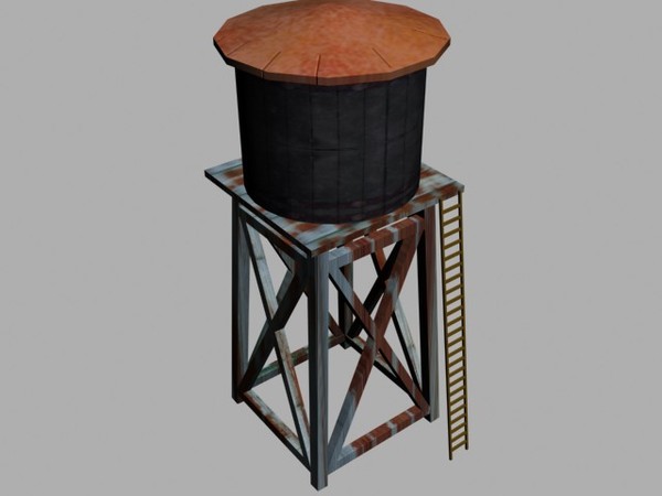 water tower 3d max - water tower1.max by Animation Anchor Line