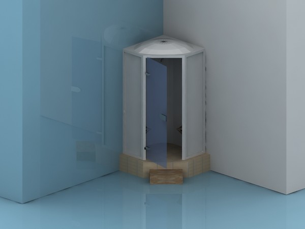 3d model shower cabin - dusakabin.max by 3dmediatech
