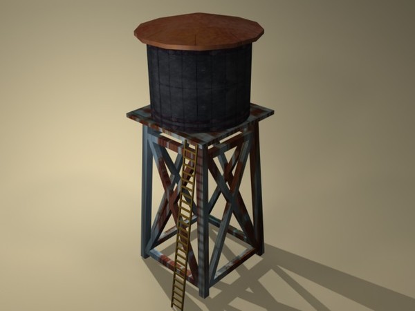 water tower 3d max - water tower1.max by Animation Anchor Line
