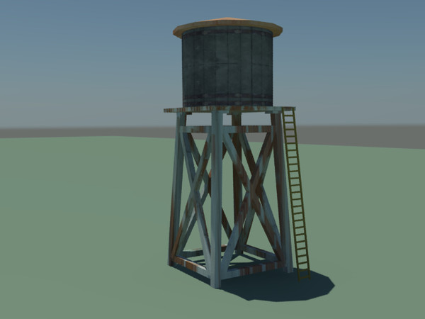 water tower 3d max - water tower1.max by Animation Anchor Line