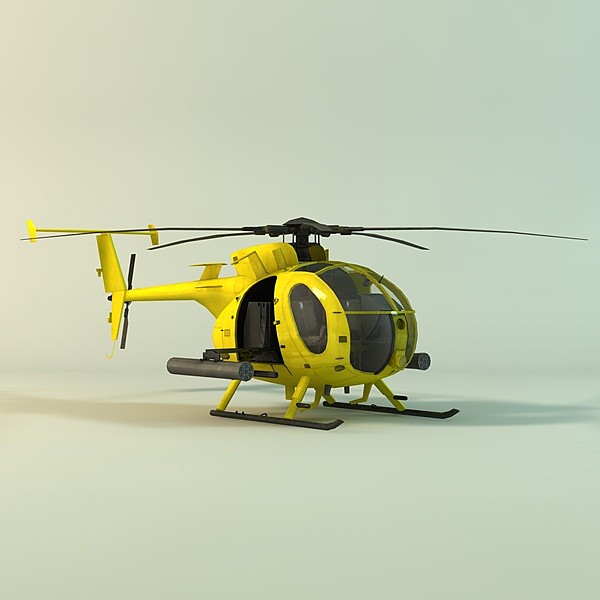 3d little bird hughes model - Hughes MH-6 Little Bird by TiRex3D