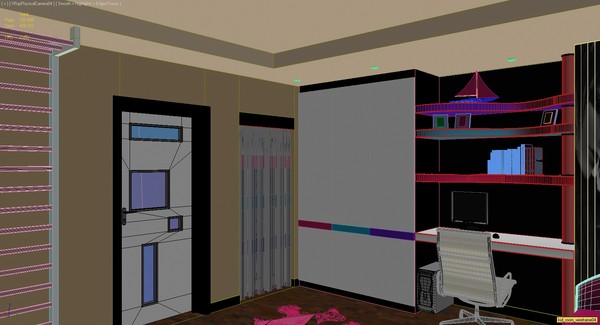 3d modern child design model - Kids Room by solarseas