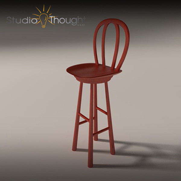 3ds max virginia hokie man cave - Architectural interior - Man Cave (Virginia Tech theme) by StudioThought