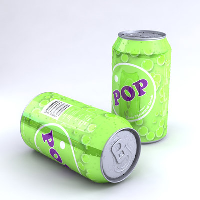 3d model unbranded soda flavours multiple - Unbranded Soda Can with multiple flavours by 3dillustration