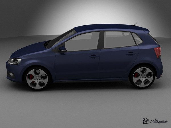 3d volkswagen polo gti 2011 model - Volkswagen Polo GTI 5doors 2011... by rburlea