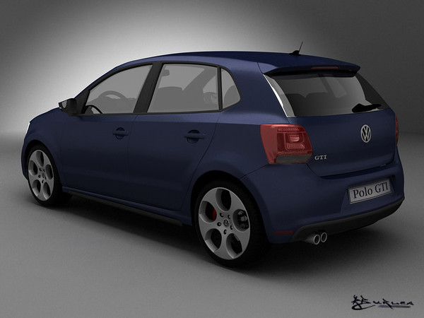 3d volkswagen polo gti 2011 model - Volkswagen Polo GTI 5doors 2011... by rburlea