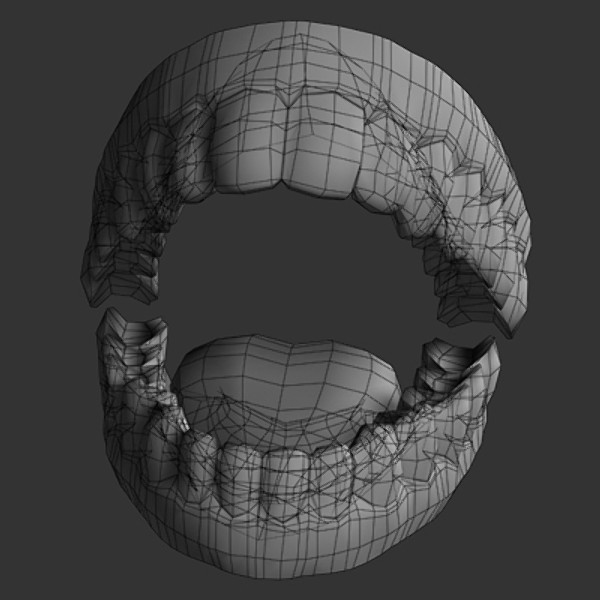 teeth tongue 3ds - Teeth & Tongue by Gra_Gra_74