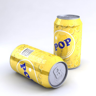 3d model unbranded soda flavours multiple - Unbranded Soda Can with multiple flavours by 3dillustration