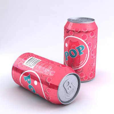 3d model unbranded soda flavours multiple - Unbranded Soda Can with multiple flavours by 3dillustration