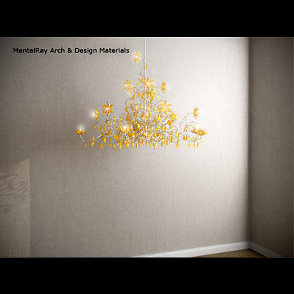jewel chandelier hl15 amber 3d model - Harco Loor Jewel Chandelier HL15 Amber by RTEwork