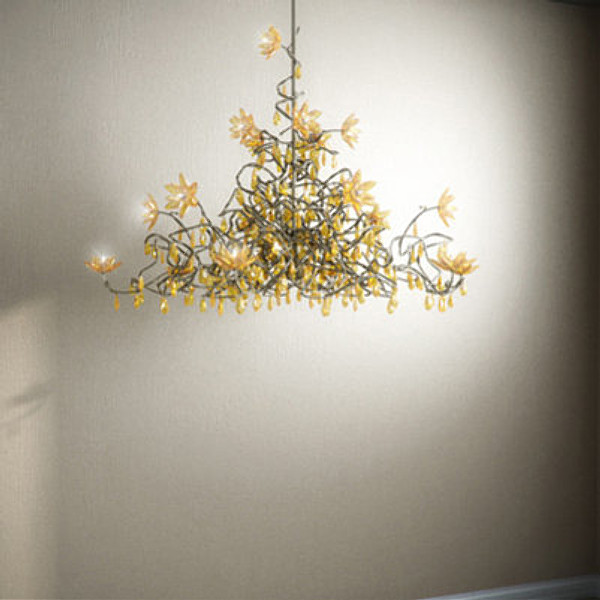 jewel chandelier hl15 amber 3d model - Harco Loor Jewel Chandelier HL15 Amber by RTEwork
