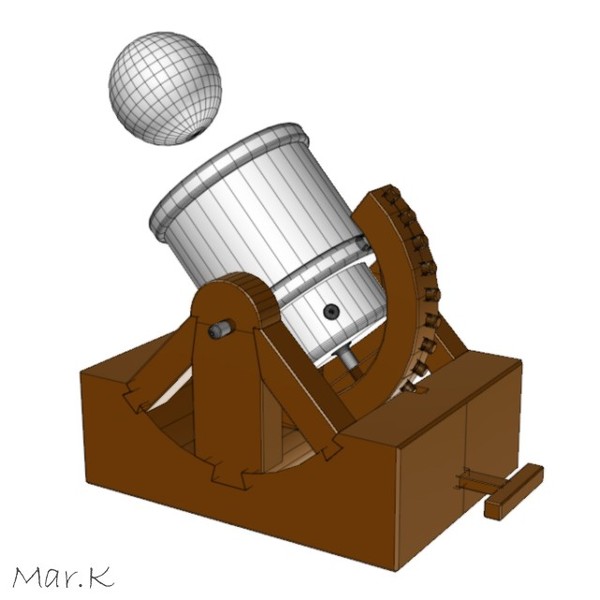 mortar leonardo da 3d 3ds - Mortar by Mar.K