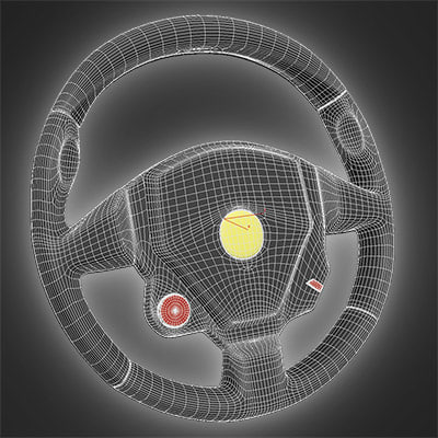 3d max steering wheel resolution - Steering wheel (HIGH resolution) by radoxist