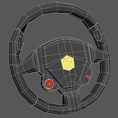 3d max steering wheel resolution - Steering wheel (HIGH resolution) by radoxist