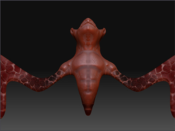3d creature bat - parts bat.part1.rar by AStas