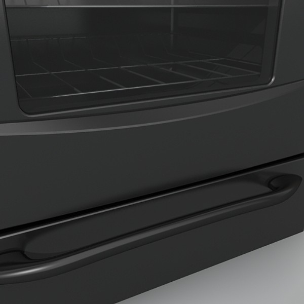 gas range 3d model - range_3 by monkeyodoom