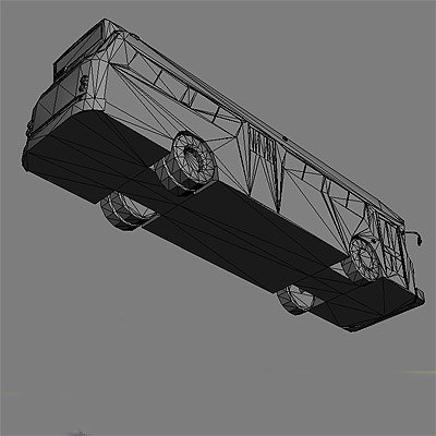 ready bus buses 3d model - Buses collection... by GameArt3D