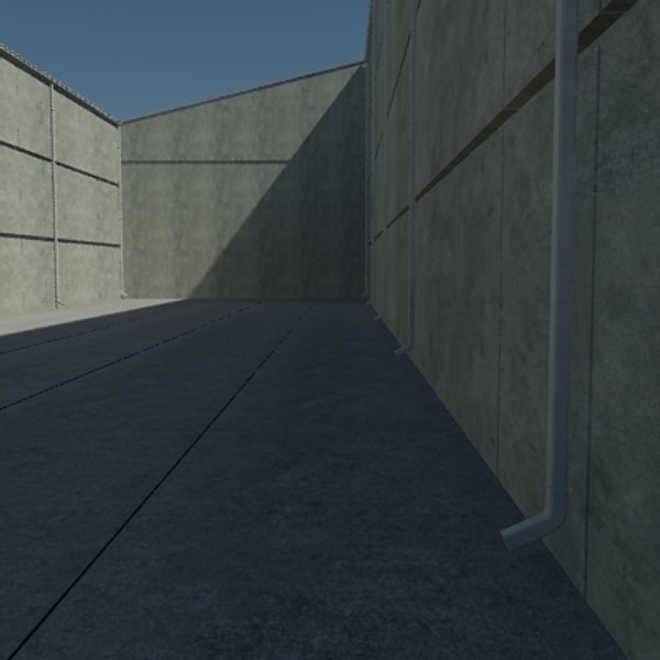 3d alley environement model - Alley car environment by gauthier12