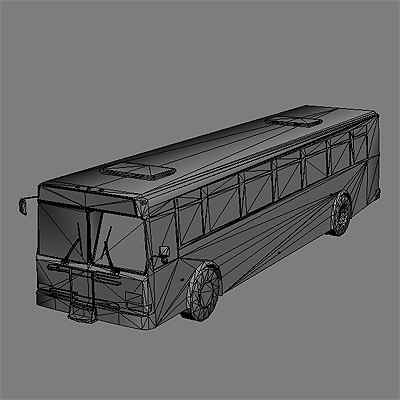 ready bus buses 3d model - Buses collection... by GameArt3D