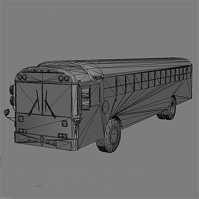 ready bus buses 3d model - Buses collection... by GameArt3D