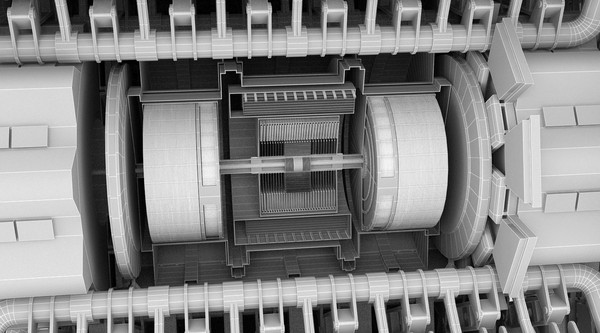3d large hadron collider - model - Large Hadron Collider (LHC) - ATLAS by Tornado Studio