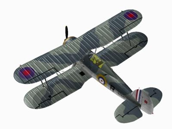 3d gloster sea gladiator fighter - Gloster Sea Gladiator by pbratt